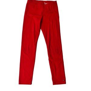 Tommy Hilfiger red legging girls size M 8-10